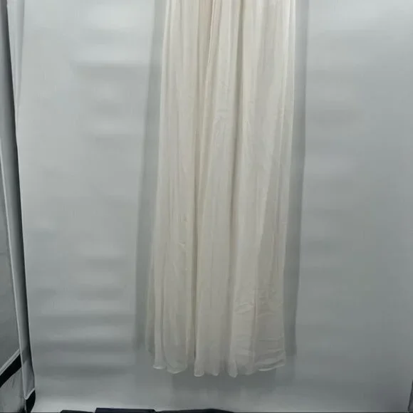 Fancy Schmancy cream long dress gown size 2 - Picture 3 of 7